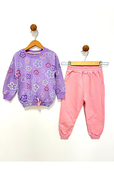By Cwhr 100% Cotton 2 Thread Girls' Seasonal Tracksuit Set Girls' Seasonal Set
