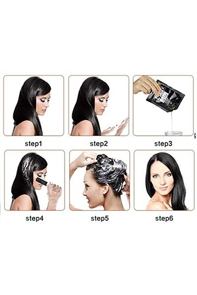Paxe Black Hair Shampoo White Hair Concealer 2 Boxes (10 Pack)X2
