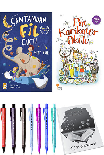 Timaş Çocuk Pat Karikatür Okulu ve Çantamdan Fil Çıktı 2li Set + Hediyeli