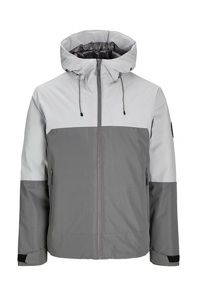 Jack & Jones Μπουφάν Softshell Ανδρικό παλτό Cold Proof Grey