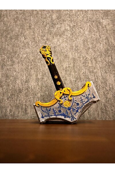 orhunsert God of war tnor Mjölnir çekiç 3D figür