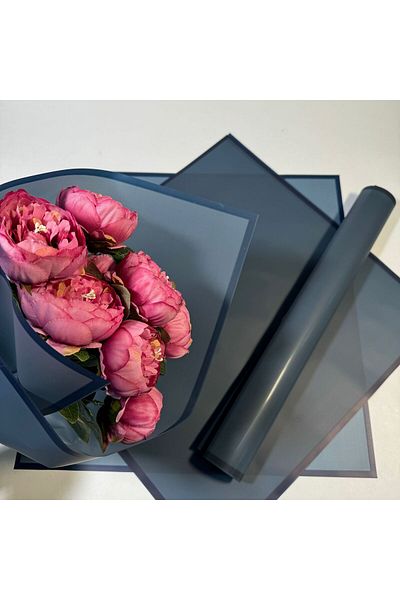 weloveis Flower Bouquet Paper Navy Blue Frame Navy Blue Floor Mat Opp-55X55Cm-20Sheet
