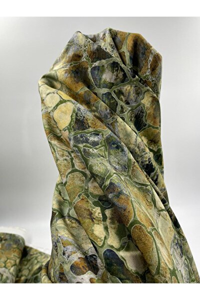 ünsal tekstil Kışlık Belmando Leopar Desen Viskon Kumaş