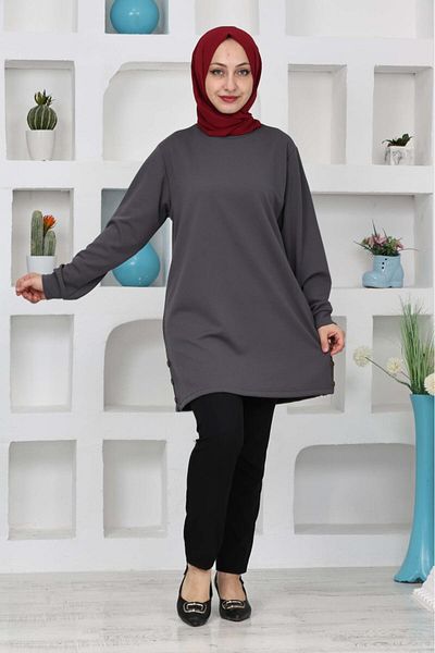 MaviMoure Women's Cycling Collar Slipping Button Slipping Flexible Lyclary Saw Tunic