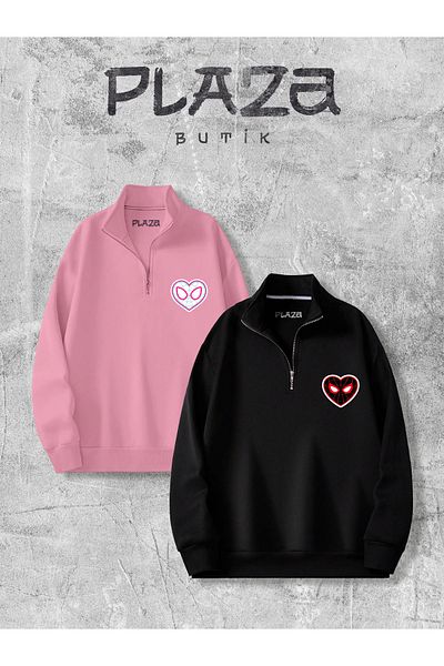 Plaza Butik Συνδυασμός φούτερ Unisex με κουκούλα Spiderman και GwenPrinted Lover Couple