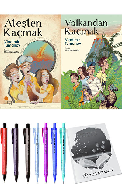 Günışığı Kitaplığı Volkandan Kaçmak ve Ateşten Kaçmak 2li Set + Hediyeli