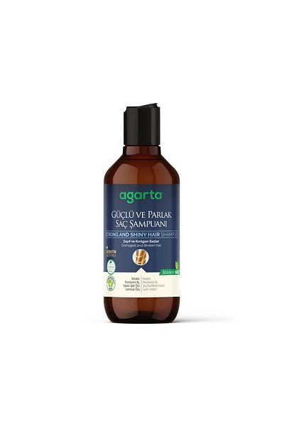 Agarta Natural Shampoo Strong and Shiny Hair 400 ml X 3 Pieces