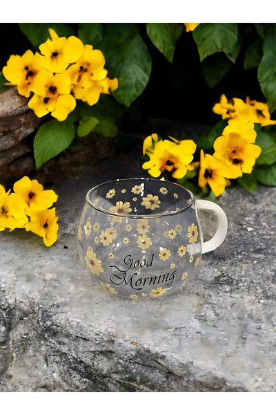 MİMOZA PARK Set of 2 Borasilikat Good Morning Good Afternoon Bars