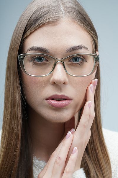 LOOKUP Unisex Blue Optical Glasses - Light Protection, Tr90 Unbreakable Flexible, 52-19-145