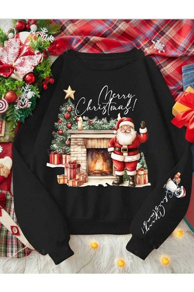 BUY CENTER Unisex Christmas Themed Oversize Sweatshirt - Hoodie