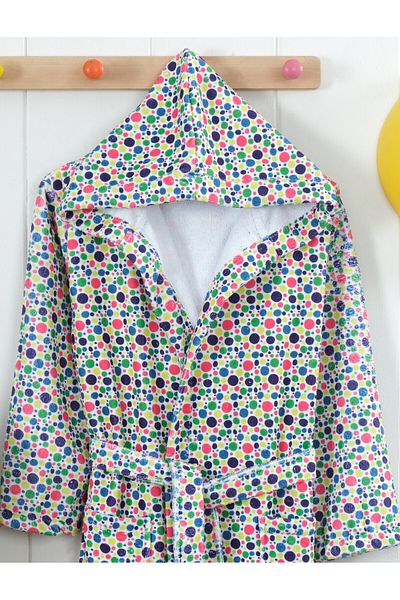 Touch Hooded Digital Printed Children's Bathrobe with Hat Cotton Girls' Bathrobe Boys' Bathrobe