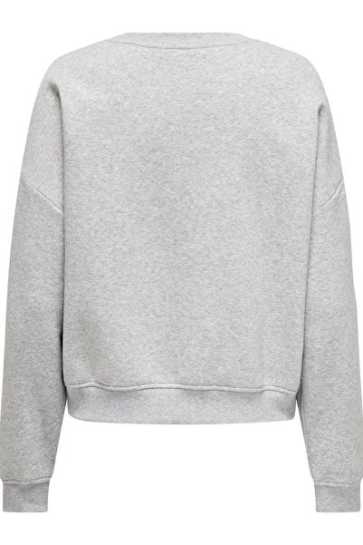 ONLY ONLSWEAT LIFE - O.Size State Noos Gri L/S Crew Shirt