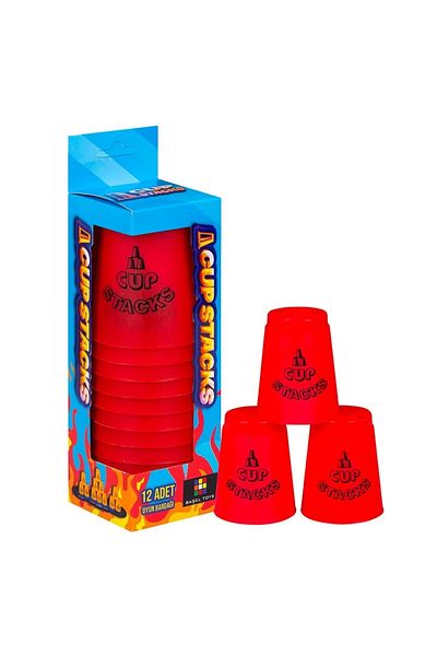 Doğan Oyuncak Dünyası Fast Cup Game - Speed Cup Red Original Cup Stacks