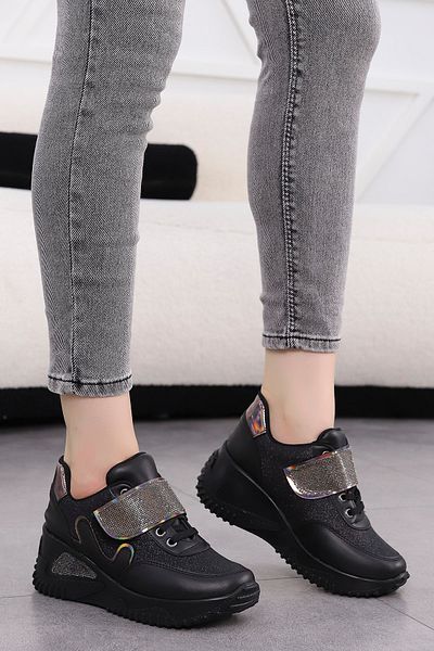 kajal ayakkabı Dnr 004 Stone Detailed Velcro Sneakers