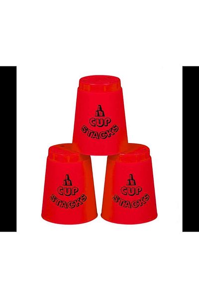 Doğan Oyuncak Dünyası Fast Cup Game - Speed Cup Red Original Cup Stacks