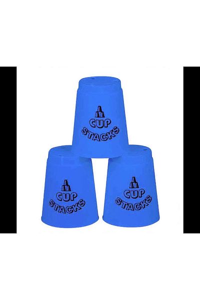 Doğan Oyuncak Dünyası Fast Cup Game - Speed Cup Blue Original Cup Stacks