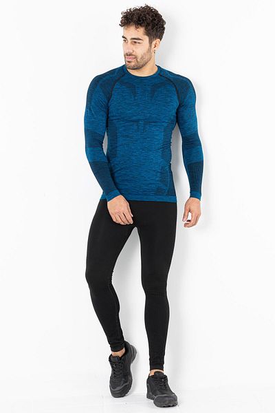 MioFit Ανδρικό Active Sportive μακρυμάνικο αθλητικό μπλουζάκι χωρίς ραφές
