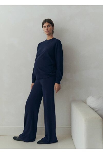 MANGO Woman Triko wideleg  pantolon