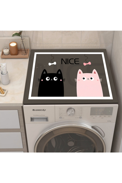 Else Dekor Drying Dishwasher - Laundry Cover, Liquid Proof Non-Slip Washable Protection Mat