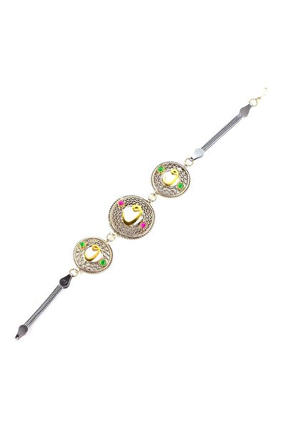 Söğütlü Silver Kadın Telkari Oksitli Vav Bileklik SGTL4883