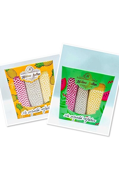 HALİME SULTAN Mutfak Havlusu 2x3 6 Parça
