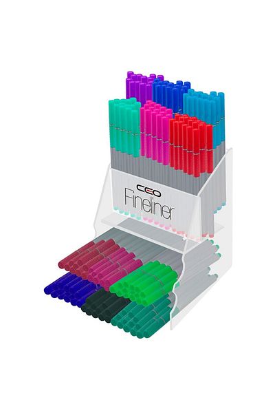 Ceo Fineliner Stand with 180 Silicone Holders -Fls004