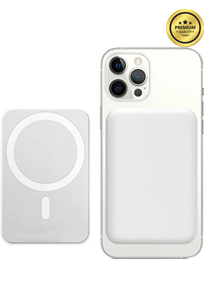 LaraThec İphone/12/13/14/15/16 Uyumlu Yeni Magsafe Battery Pack 5000mah Taşınabilir Batarya, Kablosuz Şarj