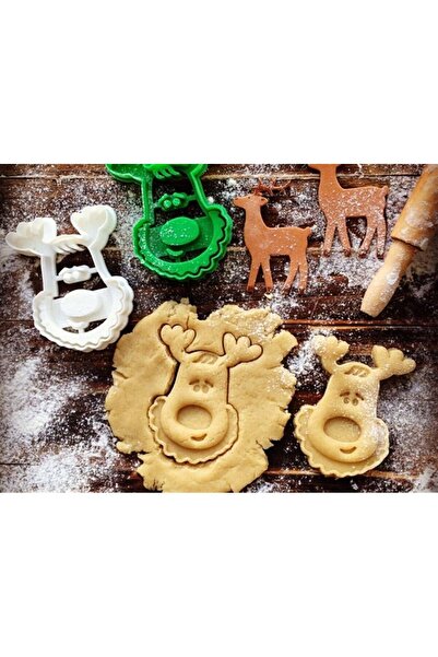 Adana Pasta Malzemeleri Formă specială pentru prăjituri de Crăciun cu reni de...