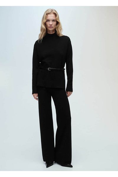 MANGO Woman Perkins collar knitwear sweater