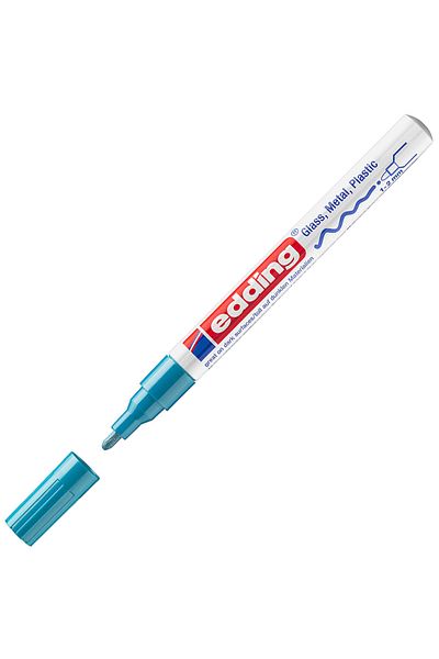 Edding 1-2 mm Light Blue Round Tip Marker Decor Paint - 751Cr