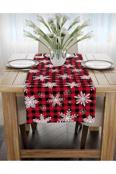 tarzınısec New Year Runner Cover Newyear New Year Runner Christmas 40X140