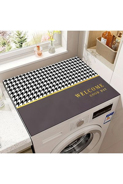 Else Dekor Drying Dishwasher - Laundry Cover, Liquid Proof Non-Slip Washable Protection Mat