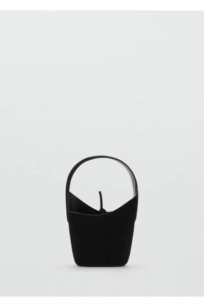 MANGO Woman Deri el çantası