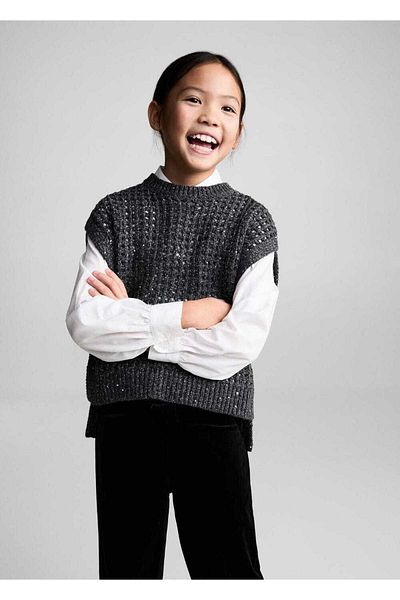 MANGO Kids Velvet Trousers