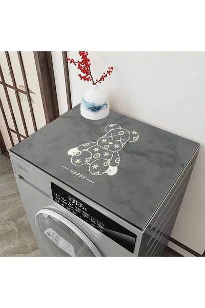 Else Dekor Drying Dishwasher - Laundry Cover, Liquid Proof Non-Slip Washable Protection Mat
