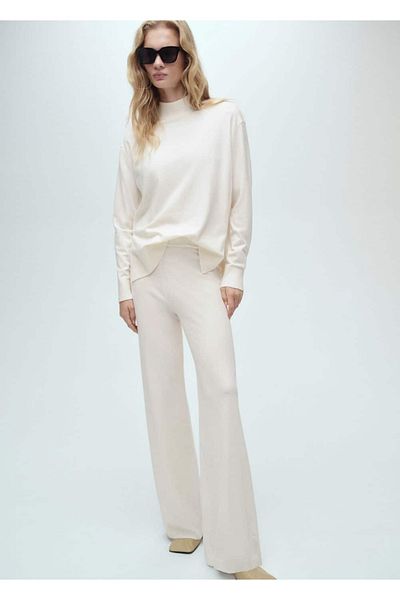 MANGO Woman Perkins collar knitwear sweater