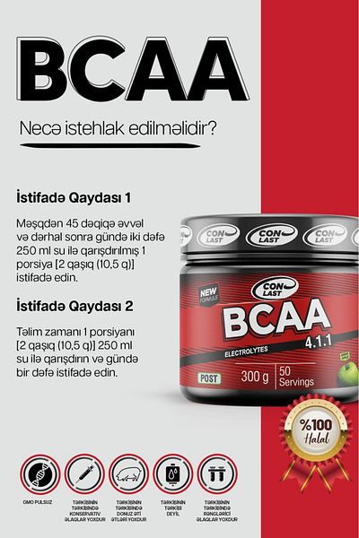 Conlast 2000g Whey Protein - Chocolate, Bcaa Apple, Creatine 300g
