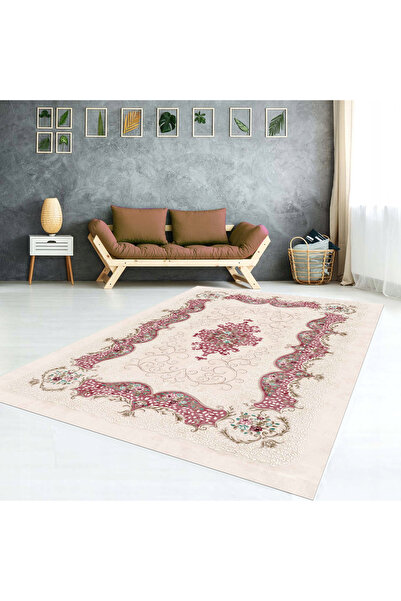 AACAP غطاء سجاد حريري مخملي، قابل للغسل، مرن