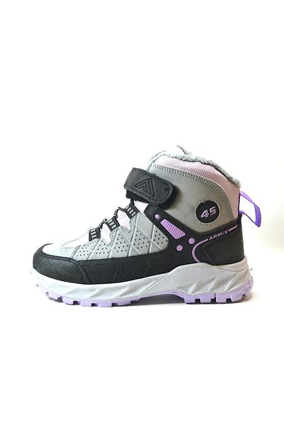 Onlo Ayakkabı Onlo Shoes ARX.990 Γκρι-Μωβ Velcro Outdoor για κορίτσια αθλητικά μποτάκια