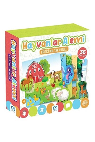 mavi su dünyası Animal Kingdom Fun Find and Connect Puzzle - Blue Water World