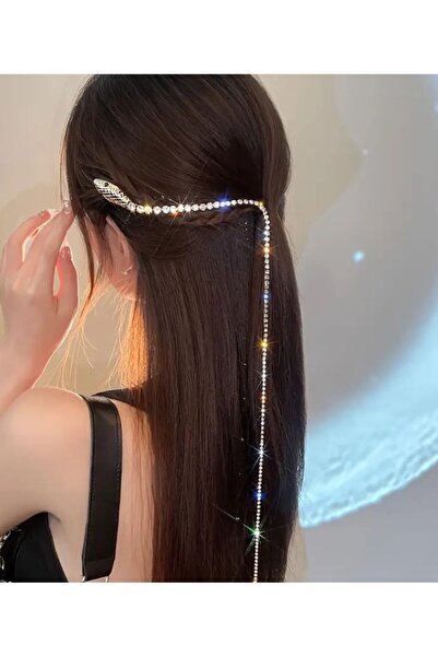 Dgt Luxury Agrafă de păr cu zirconiu cu model de șarpe