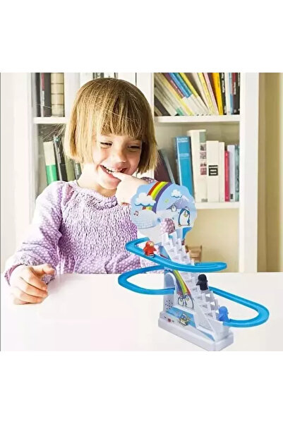 shop Penguen Yürüyen Merdiven Çıkan Kayan Işıklı Ve Müzikli  Penguenler