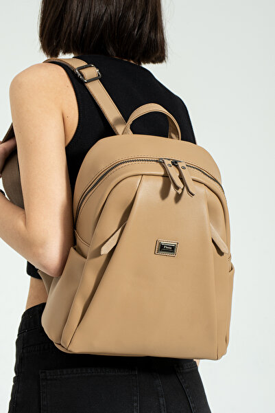 Çanta Trend Women's Mink Backpack 6 Compartment Bag