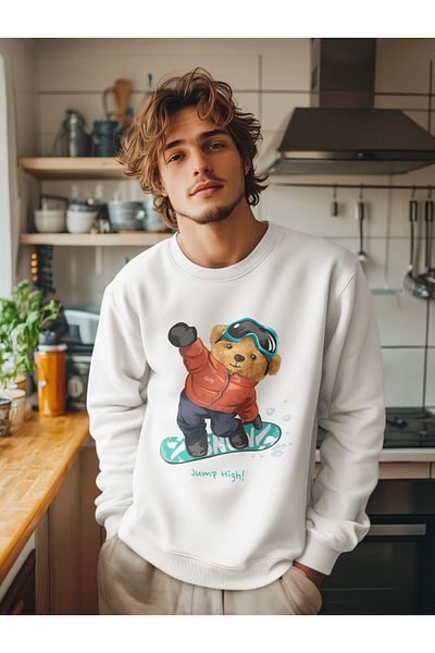 SUNFREE KAYAK TEDDY BEAR BASKILI OVERSIZE ΒΑΜΒΑΚΟΣ ΣΟΥΕΤΣΕΡΤ