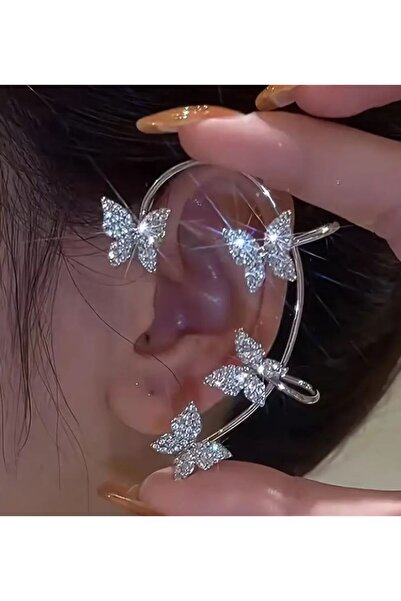 Dgt Luxury Kelebek Klipsli Kulak Kelepçe Küpe