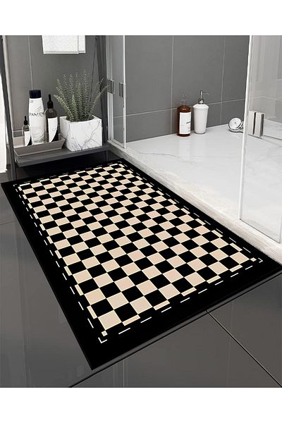 Else Dekor Water Absorbent Shower Front Patterned Printed Bath Mat Toilet Seat One Piece Animal Bathroom Rug