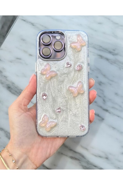 KILIF HOUSE Iphone 14 Pro Max Uyumlu Simli Elegant Kılıf
