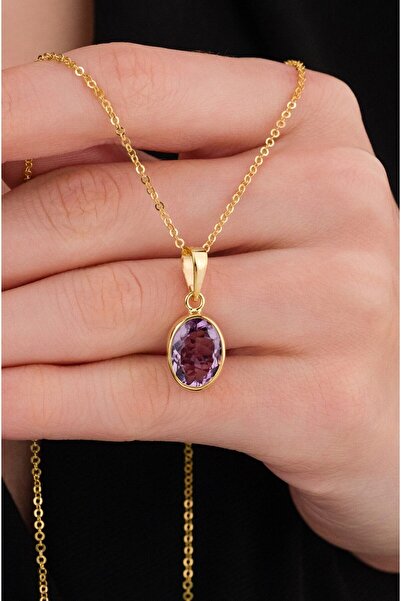 Ricco Jewellery 14 K Gold Kaplama 925 Ayar Gümüş Ultra Temiz Faset Kesimli Do...