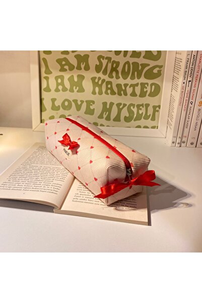 PİNKUE Suport pentru stilou ediție limitată cu model de inimă/mini geantă de ...