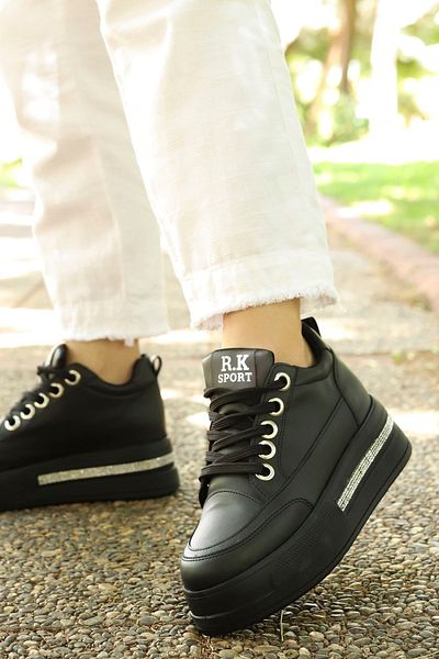 KAJAL FRM 021 Pantofi casual cu detaliu de piatră